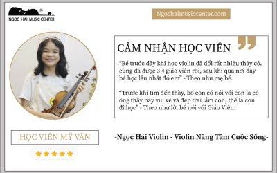 Học viên Mỹ Vân – ““Bé trước đây khi học violin đã đổi rất nhiều thầy cô”