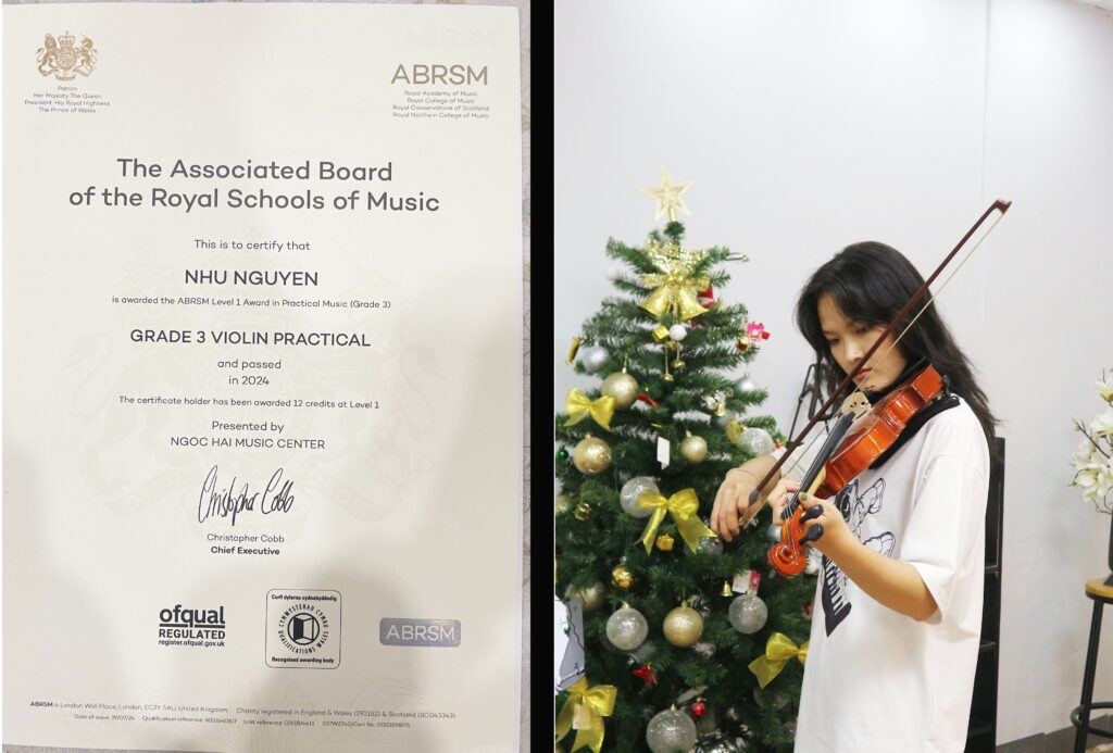 bang ABRSM Anh Nhu da nen Ngọc Hải Music Center