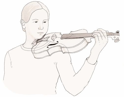 Cách cầm violin