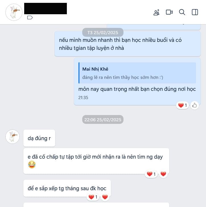 tu hoc violin Ngọc Hải Music Center