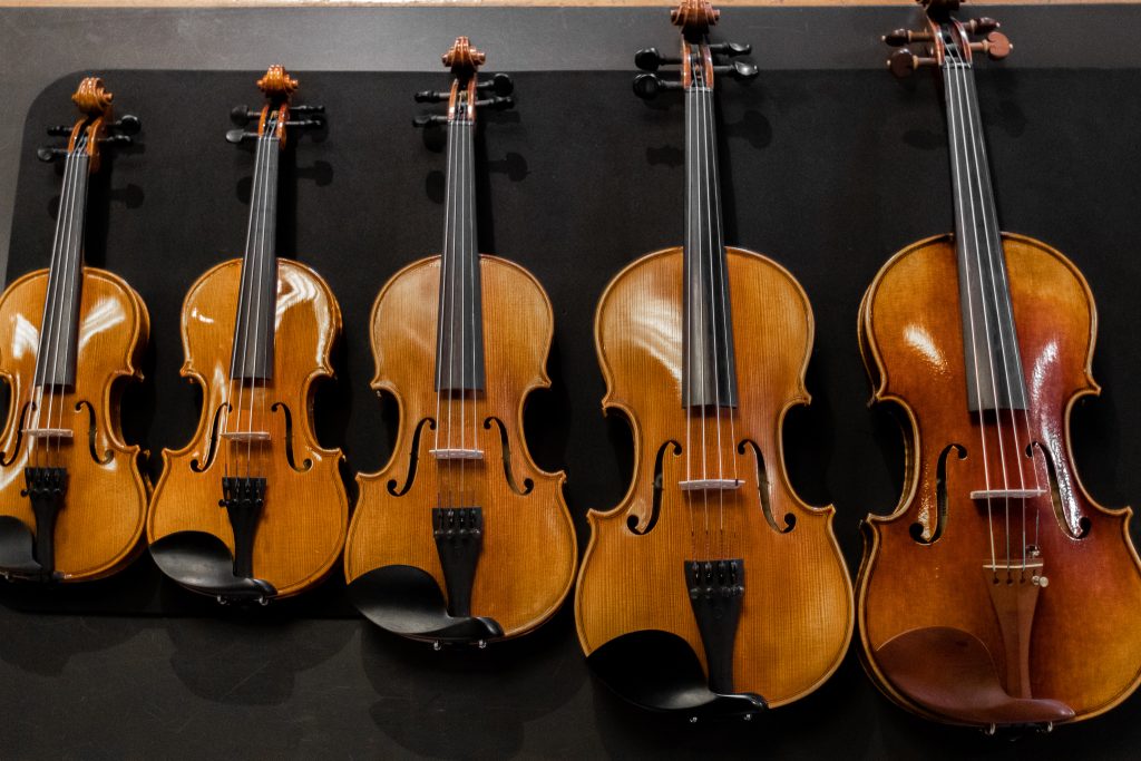 kích thước khác nhau của đàn violin