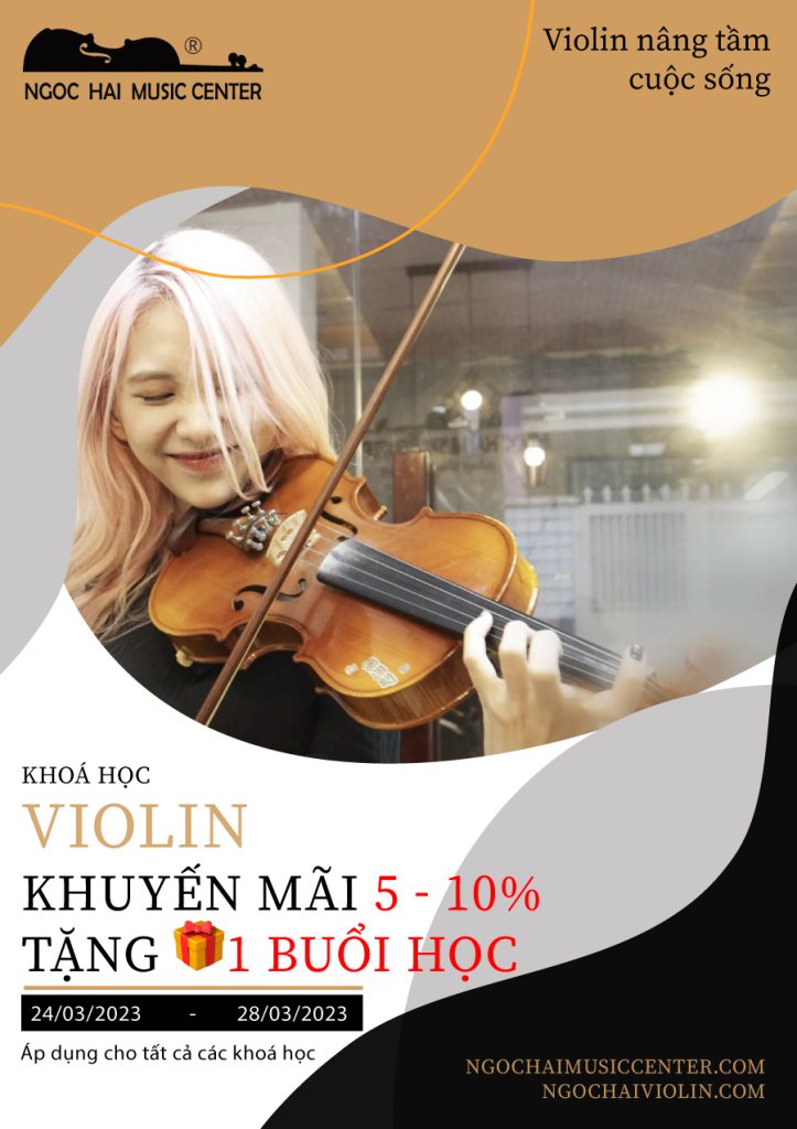 banner khoa hoc violin ctkm Ngọc Hải Music Center
