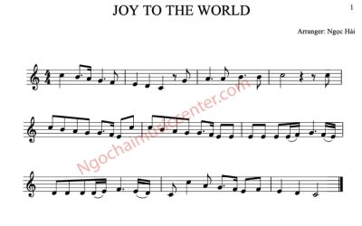 sheet nhạc Joy to The World