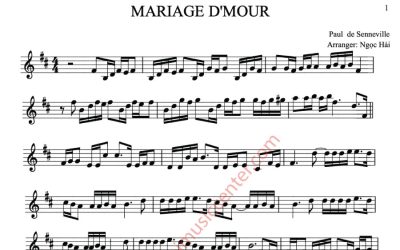 Sheet nhạc violin Mariage D’amour