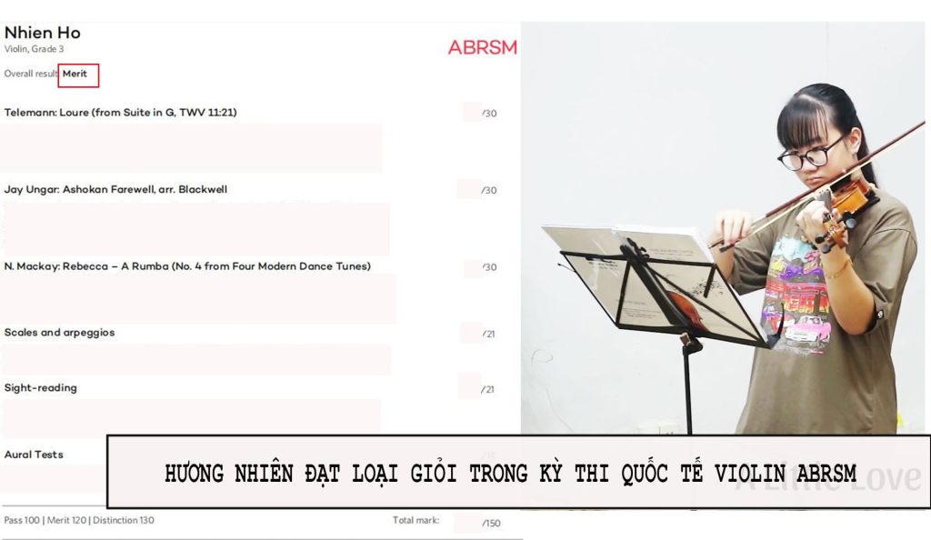 bang abrsm Huong Nhien 1 Ngọc Hải Music Center